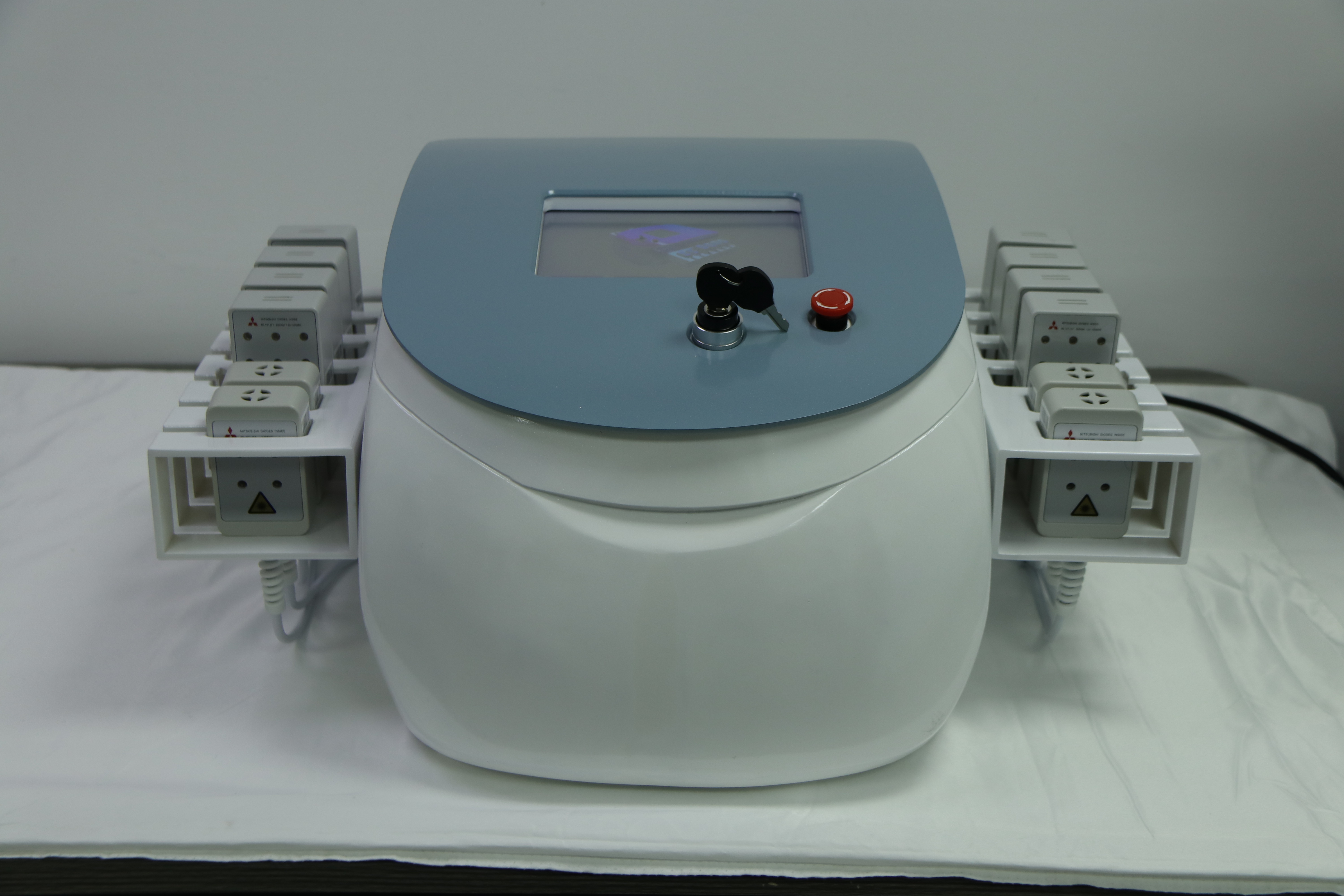 Cellulite Diode Lipo Laser Slimming Machine 12 Pads 350mw 1 Year Warranty