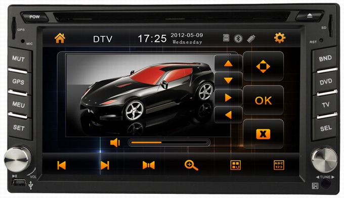 Car multimedia player for Universal car DVD with car gps navigation OCB-6205