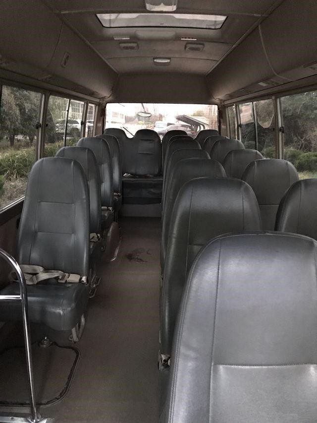 23 Seats 2013 Year Used Toyota Coaster Bus Used Mini With 3TR Engine Gasoline Left Hand Steering