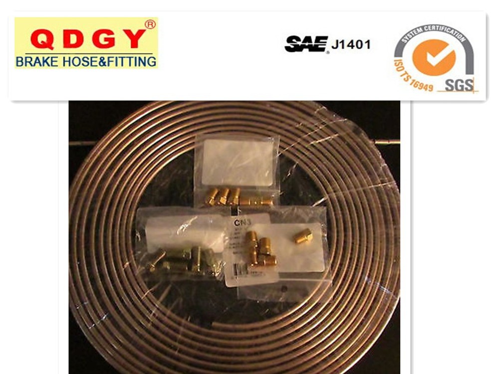 copper coated double wall type steel pipe bundy tube 3/16(4.76mm)