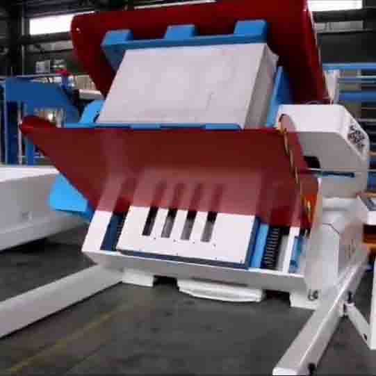 12kw Automatic Litho Corrugated Carton Paperboard Cardboard Flip Flop Pile Turner And Stacking Machine