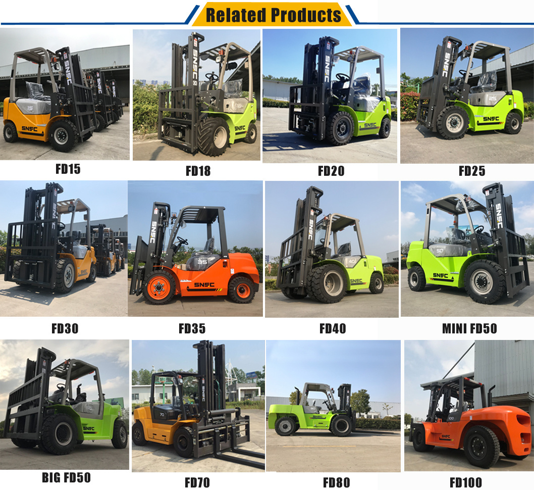 Heavy Duty 15 Ton 10 Ton Diesel Forklift Fd100