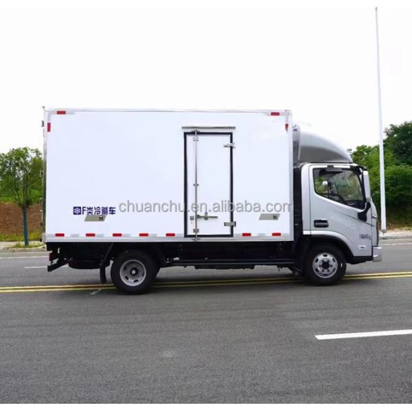 172HP Diesel Engine Refrigerated Box Truck Foton 4X2 Light Cargo Van Box Truck