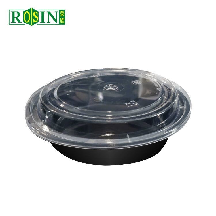 Sealed Round Plastic Takeaway Containers Food grade PP 1000ml With Lid