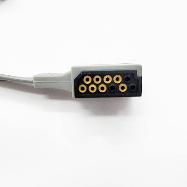 PH DigiTrak XT 5 Leads IEC/AHA Snap/Clip Holter ECG Cable CE/ISO13485