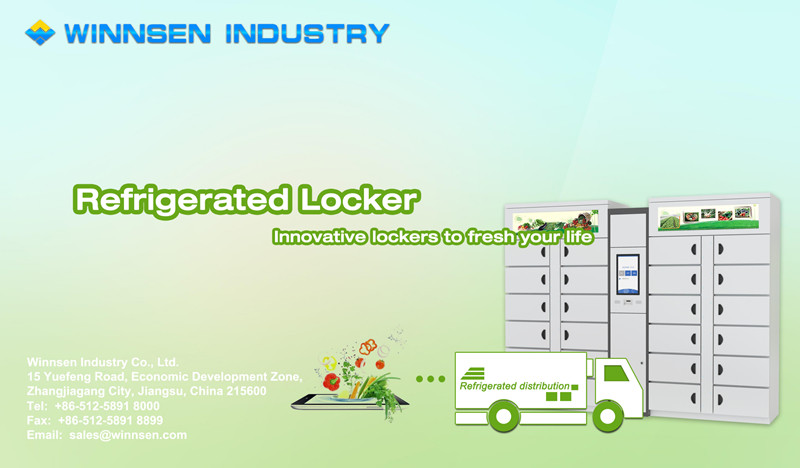 Fresh Fruit Refrigerated Locker 50Hz Smart Cabinet Remote Control System