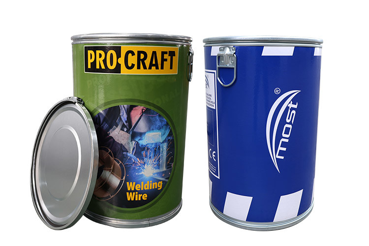 Custom Color Printed Fiber Drums For Welding Wire - 51cm Diameter, Durable Shipping Packaging