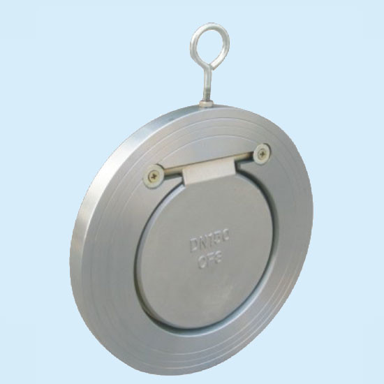 DN50 65 80 Stainless Carbon Steel SS304 EPDM NBR Single leaf thin disc Plate Check Valve In Stock