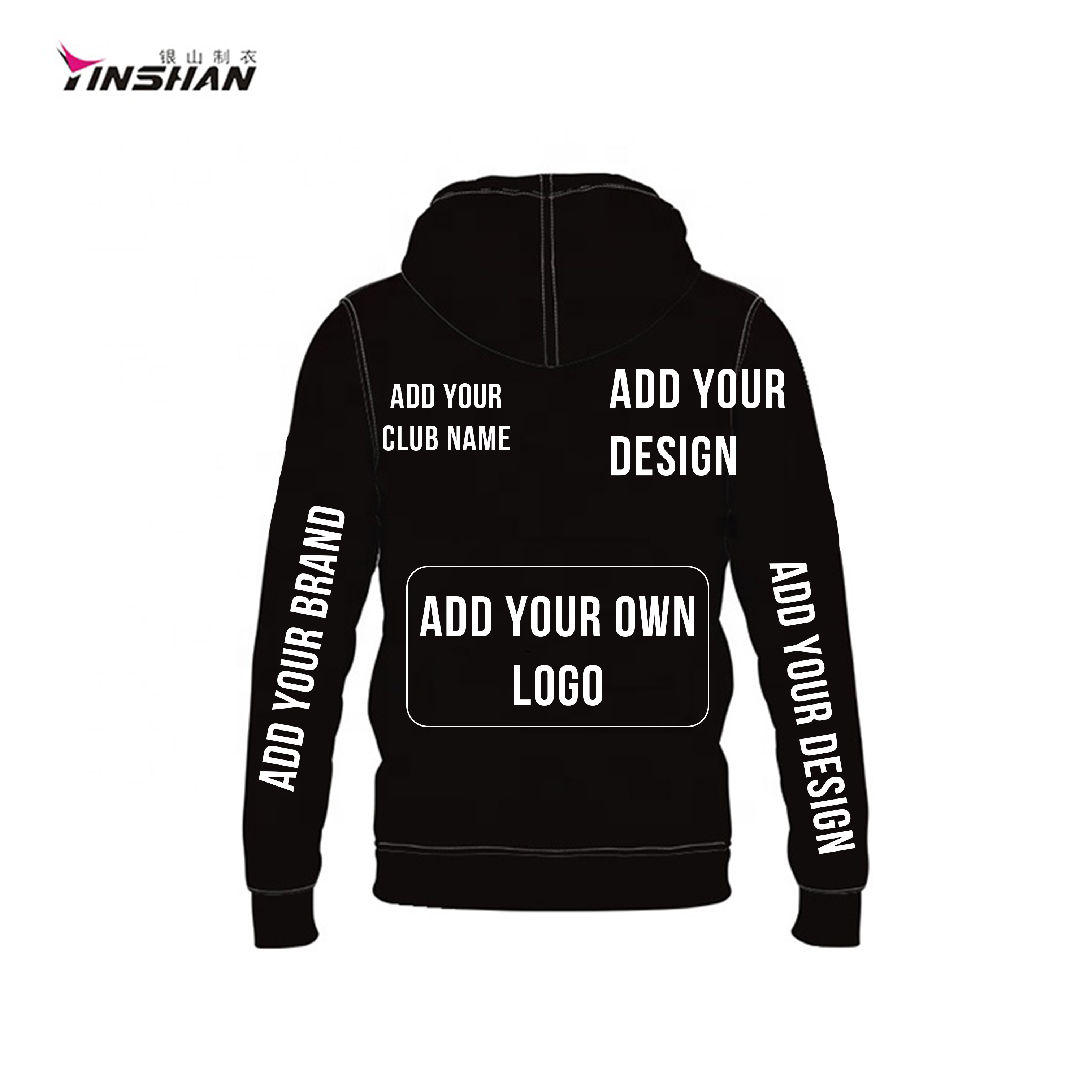 Custom Sportswear Sublimation Print E-Sports Gaming Hoodie with Custom Logo Embroidery