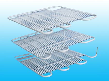 Refrigeration Evaporators / Wire On Tube Evaporator Widely Used In Fridger