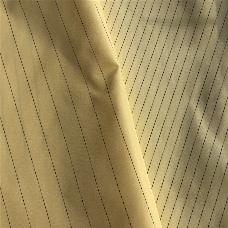 Plain ESD Stripe Surgical Gown Hemostasis Anti Static Fabrics Dust Free 165CM Width