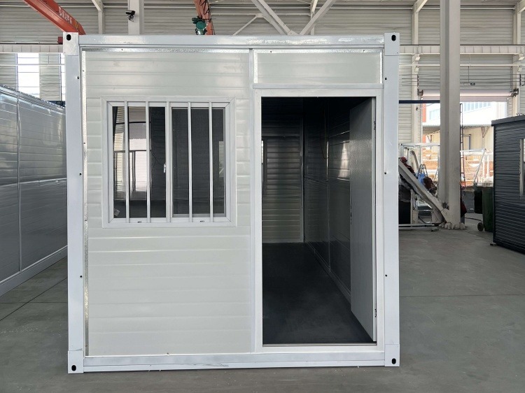 Fast Install Foldable Collapsible 20ft 6m Flat Rack Storage Container House with Sandwich Panel