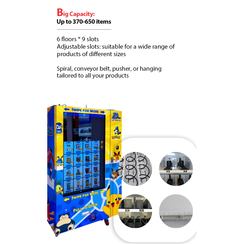 High Impact Toy Vending Machine Equipped with Advertising Screen Perfect for Displaying Detailed Product Information
