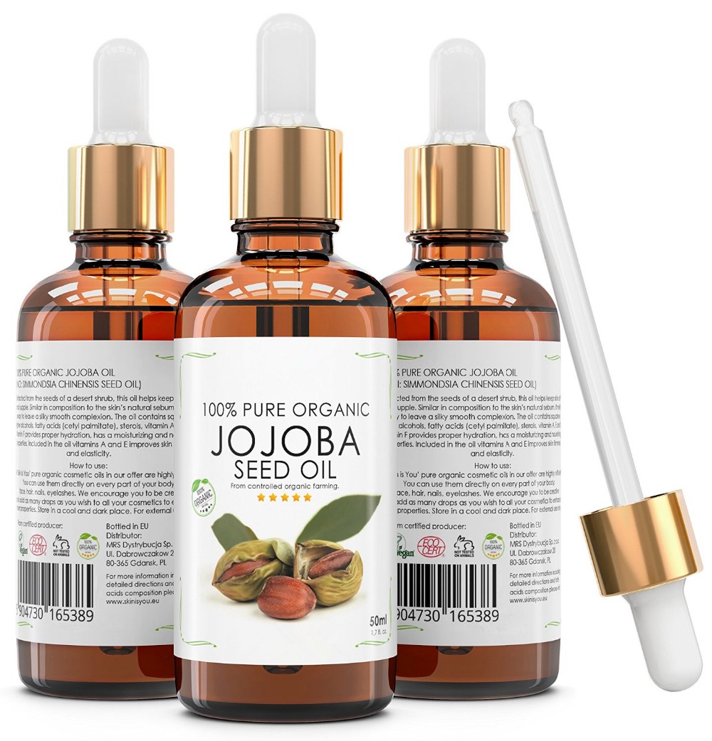 100% Percent Pure Cold Pressed Oil Jojoba Oil for Hair and Skin
