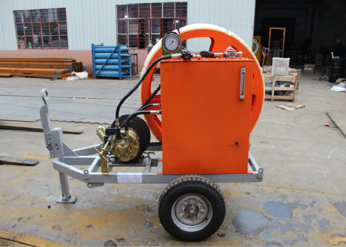 0.75 Ton Hydraulic Winch Type Cable Tensioners / Cable Puller Tensioner
