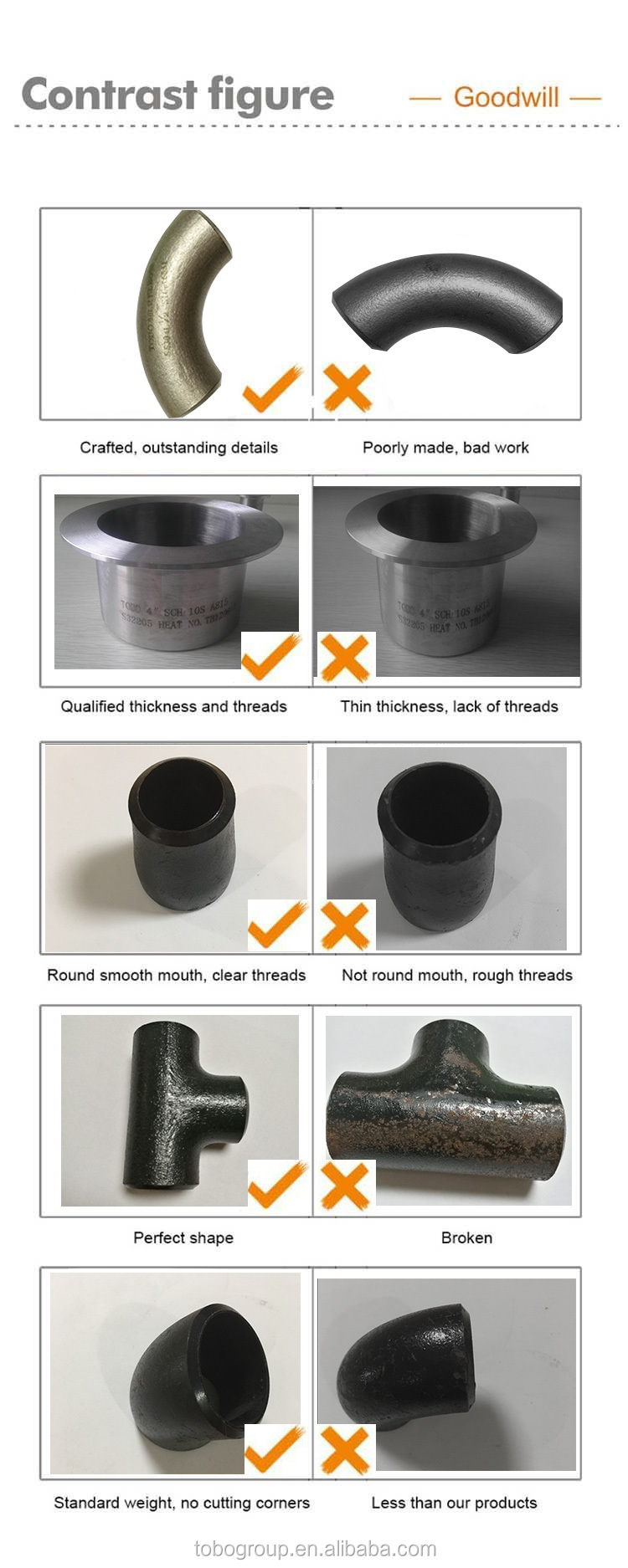 N08020 ASME B16.9 800H/800HT Nickle Alloy Elbow Pipe fittings
