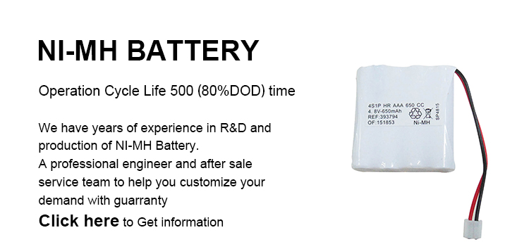 NiMh Aaa Emergency Light Batteries Pack 4.8v 650mah Battery