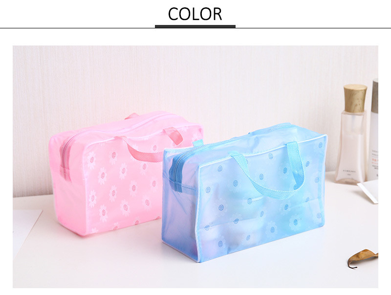 Polyester Large Travel Toiletry Cosmetic Bag For Women