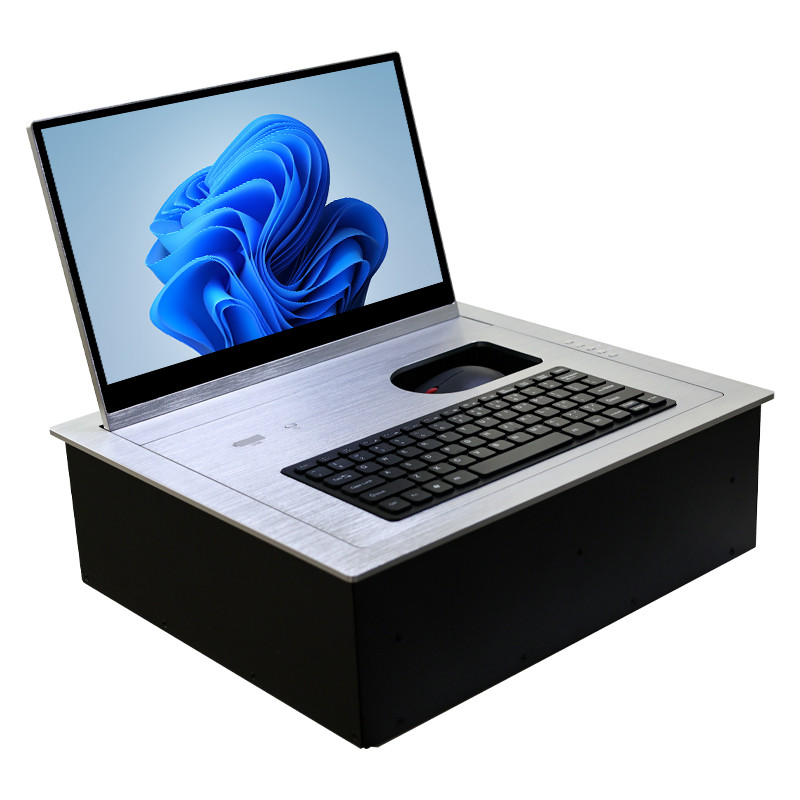 Conference Paperless Intelligent Flip Flop Pc Lifting LCD Screen Flip Flop Computer For Desk