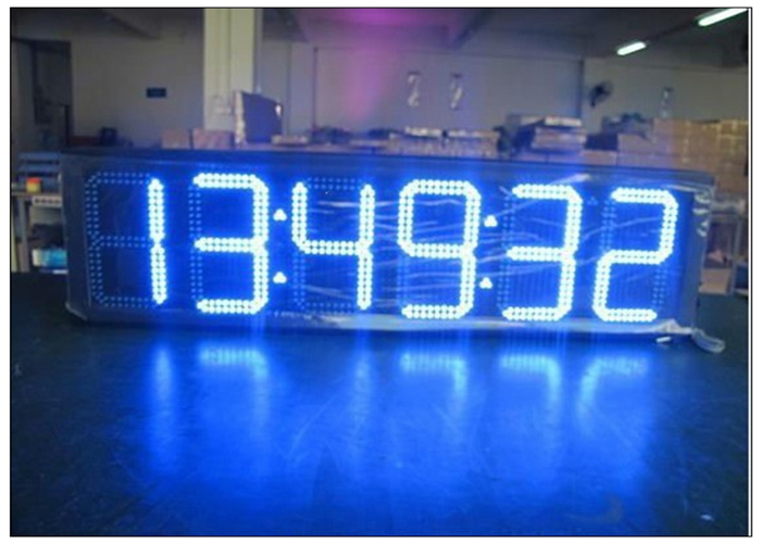 Large outdoor led gas station price sign waterproof For 4 and 5 digit formats , custom size