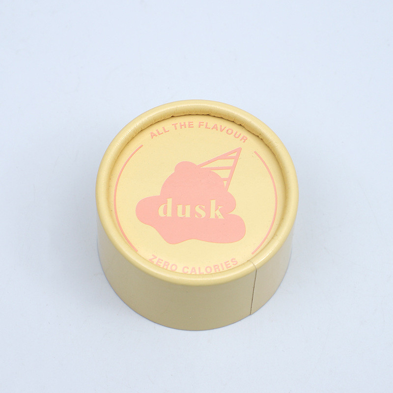 Recyclable Tea Coffee Kraft Tubes Packaging Brown CMYK Printing