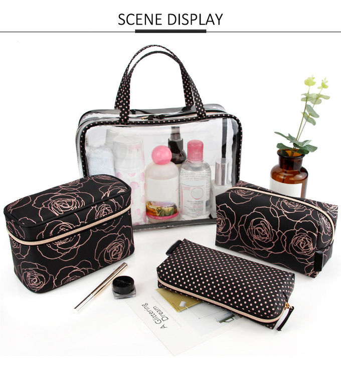 Hot Sale New Product Custom Waterproof PVC Clear Cosmetic Trolley Bag