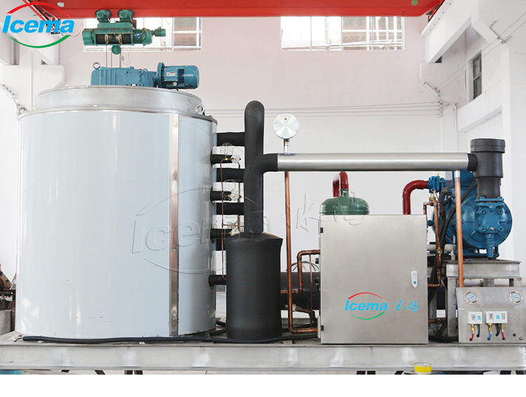 5 Tons Commercial Seawater Flake Ice Machine 20.5KW