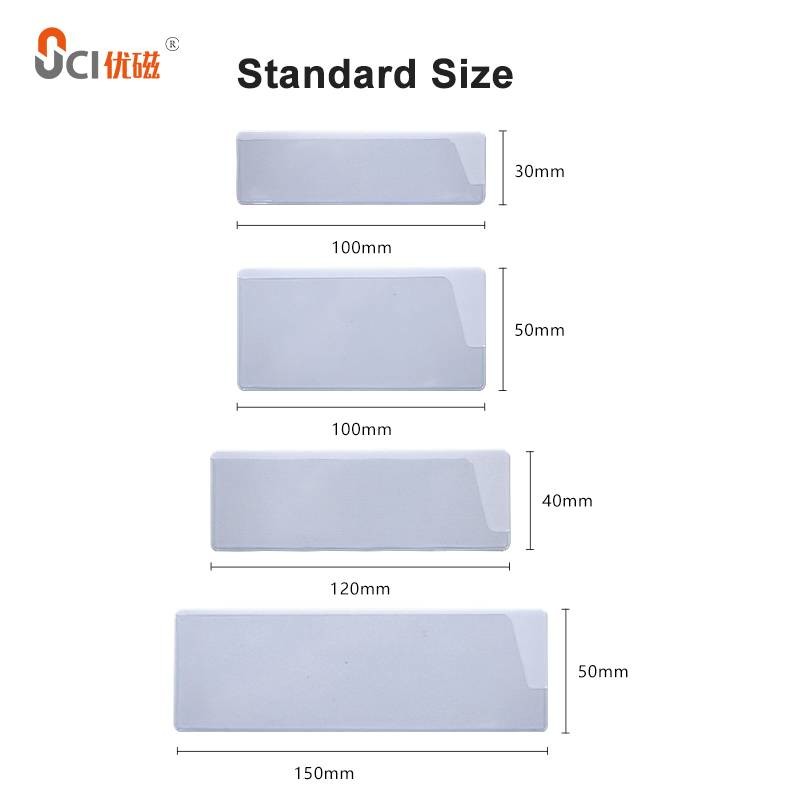 PVC Self Adhesive Label Holders Dust Proof Waterproof For Smooth Surface