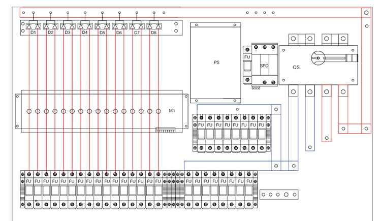 16 Channels DC Combiner Box