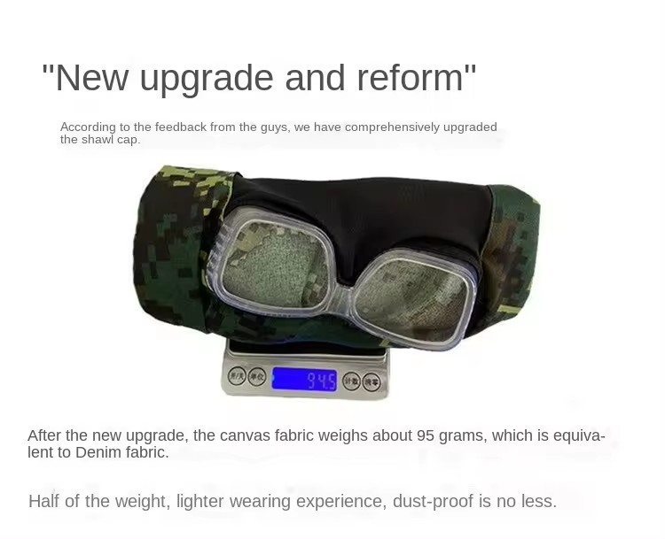 Dust Proof Cap With Glasses Shawl Cap Hood Seal Labor Personal Protective Cap Breathable Seal Anti Fog Face Shields
