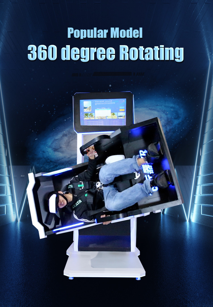 9D Virtual Reality Simulator 360 Degree Rotation VR Theme Park Game