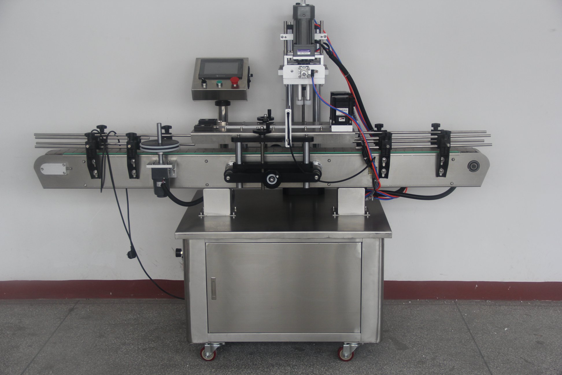 Automatic Plastic Cap Screw Capping Machines For Plastic Bottle Spray Pump