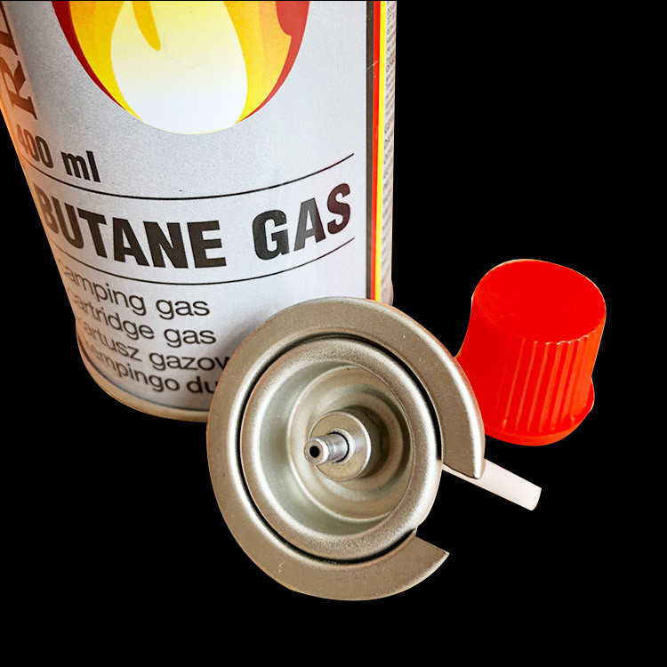 Leak Free Tinplate Butane Propane Gas Canister Butane Fuel Can 65mm