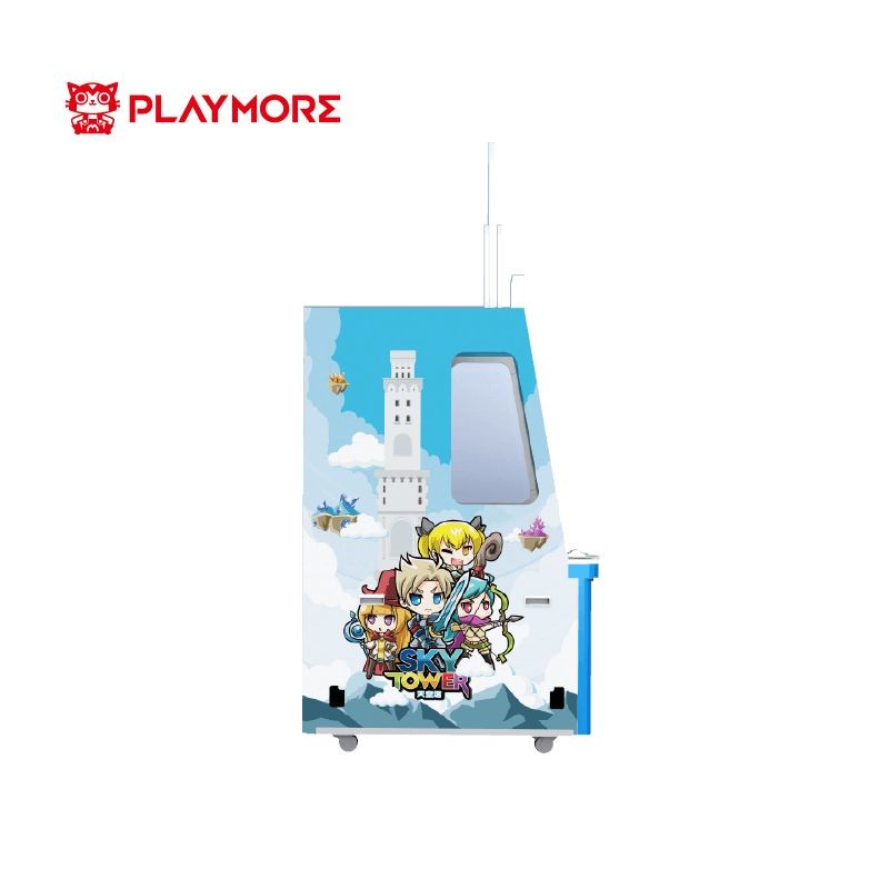 1000W Ticket Coin Pusher Arcade Machine Adults 3 Players Sky Tower Arcade