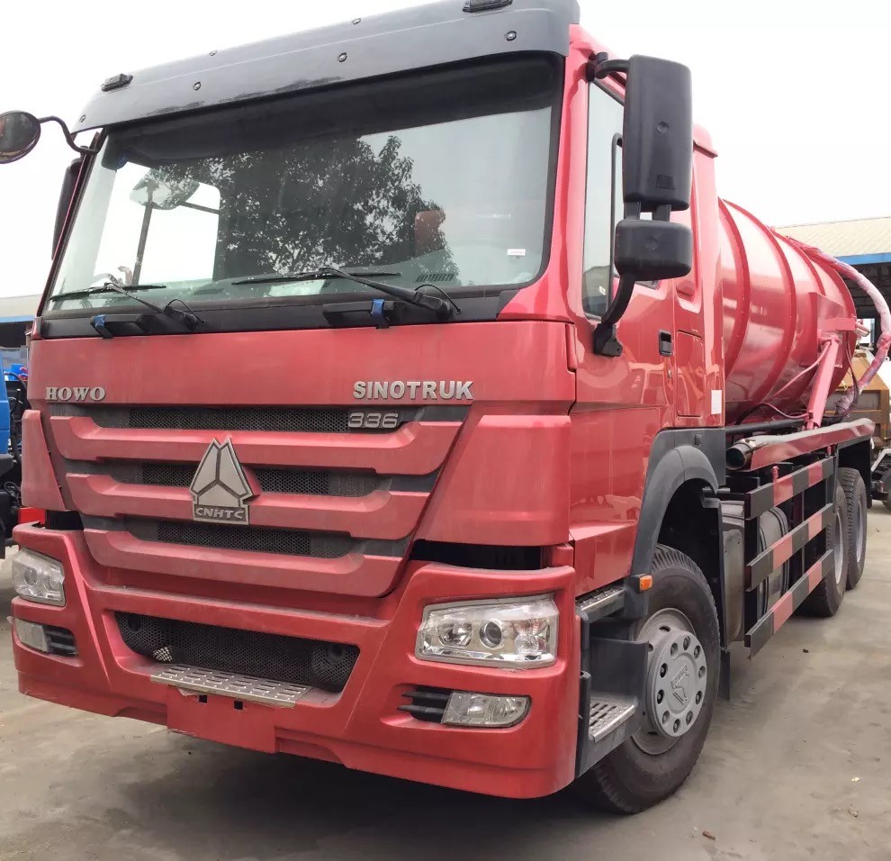 95km/H 17CBM 6x4 Sewage Suction Truck With Italy Pto Pump