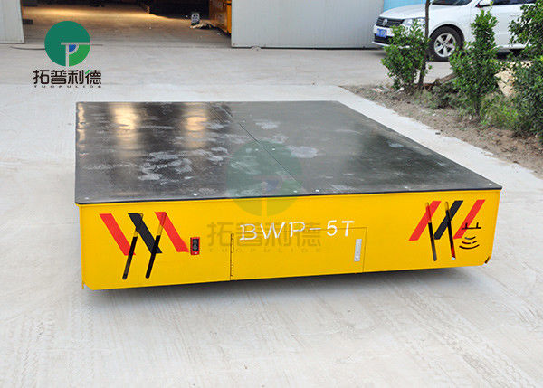 Industrial Battery Powered Steerable Transfer Car Up To 500 Ton On Concrete Ground