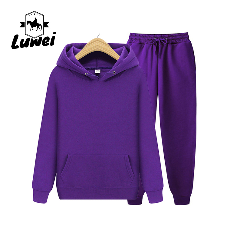 Custom Drop Shoulder Made Men's Sweatshirt Sudaderas Con CapuchaHeavy Fitness Hoodies And Joggers Set