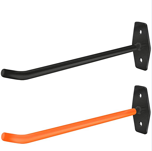 Sturdy Carbon Steel Wall Mount Tire Rack with Multifunction Hooks and Logo Print