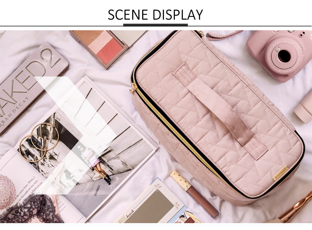 water resistant Velvet Make Up Travel Organizer For Women