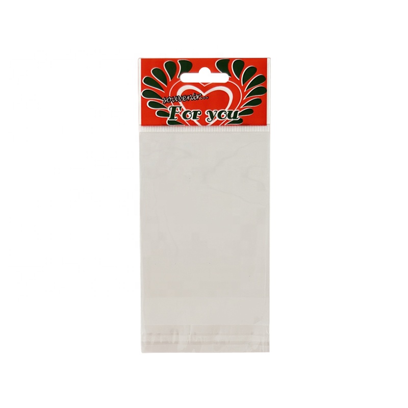 Custom Clothing Opp Header Bag With Clear Hang Hole And Personalized Printing