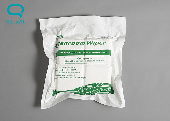 Medical Polyester Long Fiber Braided Clean Room Wipes Dust Free