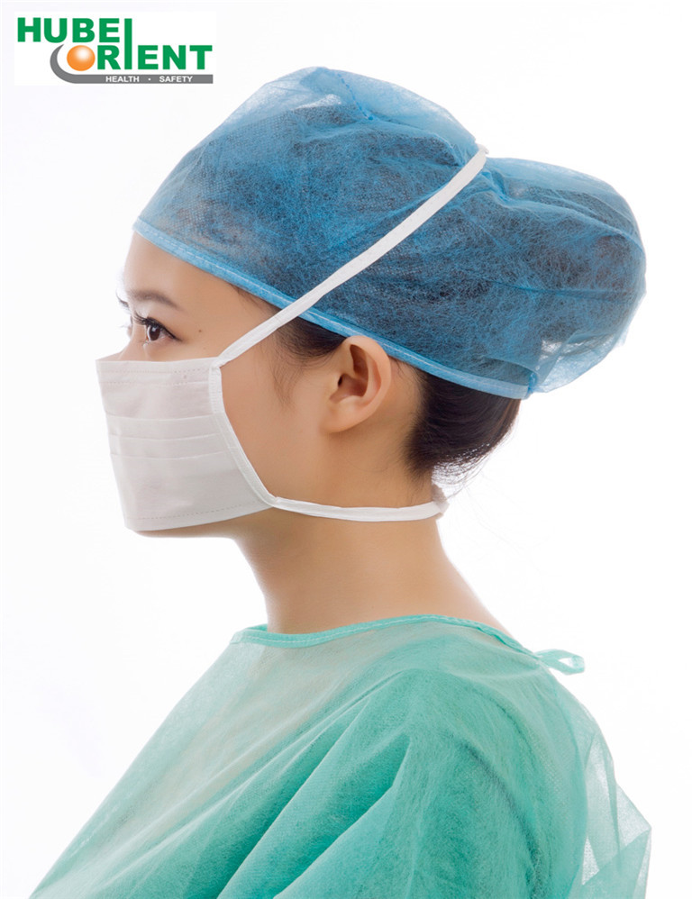 For Hospital And Doctor Use Disposable Face Mask By Non Woven Face With Tie-on