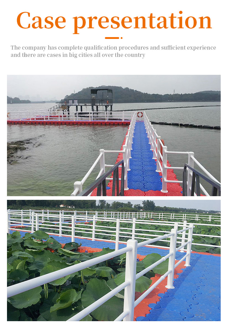 Plastic Pontoon Jetty Dock Floater China Supplier Easy Assemble Dock Float