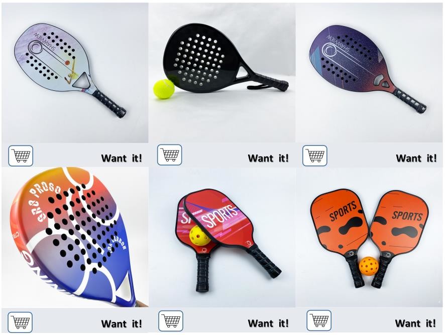 Sports Beach Tennis Racquet Diamond Rocket Racket Paddle Tennis