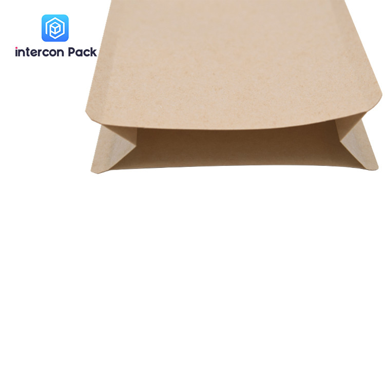 Environmental Protection Gusset Packaging Bag Eight Side Seal Kraft Paper