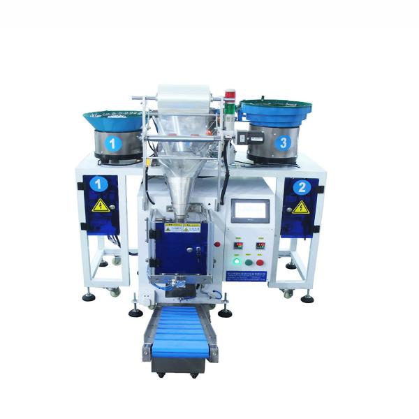Three Plate Automatic Weighing Packing Machine OEM For Furniture Fittings