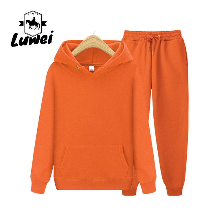 Custom Drop Shoulder Made Men's Sweatshirt Sudaderas Con CapuchaHeavy Fitness Hoodies And Joggers Set