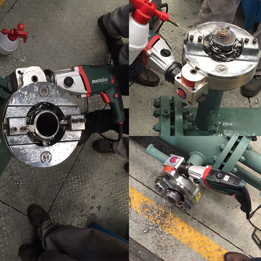 Cam Type Self Centering Pipe Beveling Machine Stainless Steel Pipe Cutting Machine