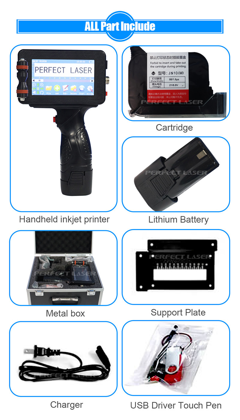 Portable Inkjet Batch Code Printers Print Machine/Handheld Inkjet Printer Industrial/Inkjet Printer