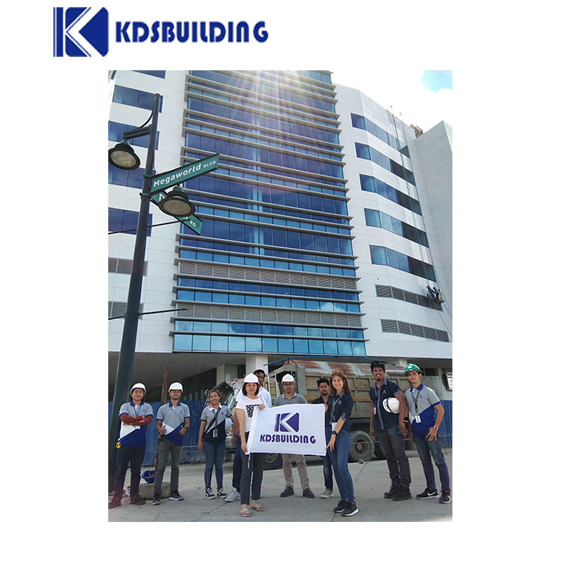 Energy Saving Aluminium Curtain Wall Cladding Invisible 2.0-5.0mm